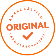 Certificado com laudo laboratorial exclusivo Âmbar Báltico Original