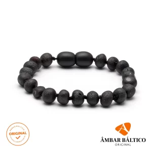 Pulseira / tornozeleira de âmbar criança barroco cherry rústico - 16 cm